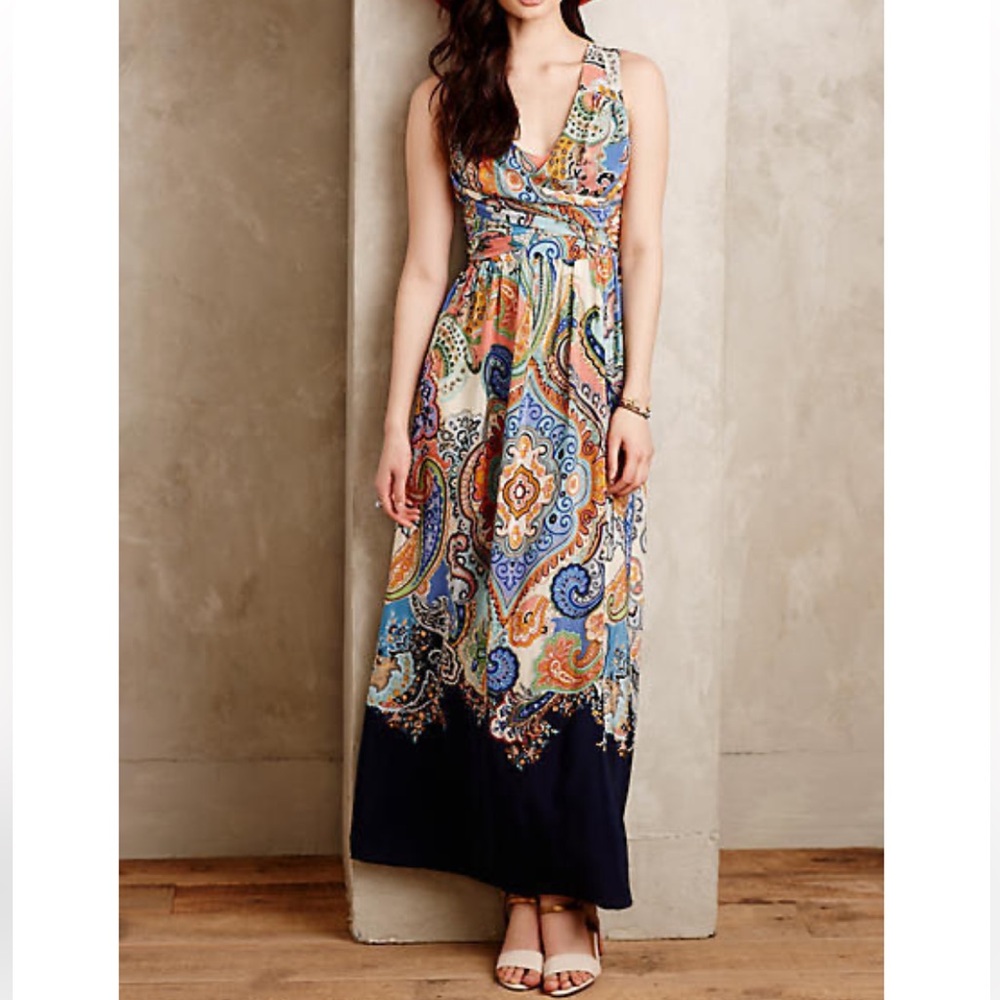 Anthropologie Maeve vizcaya maxi dress